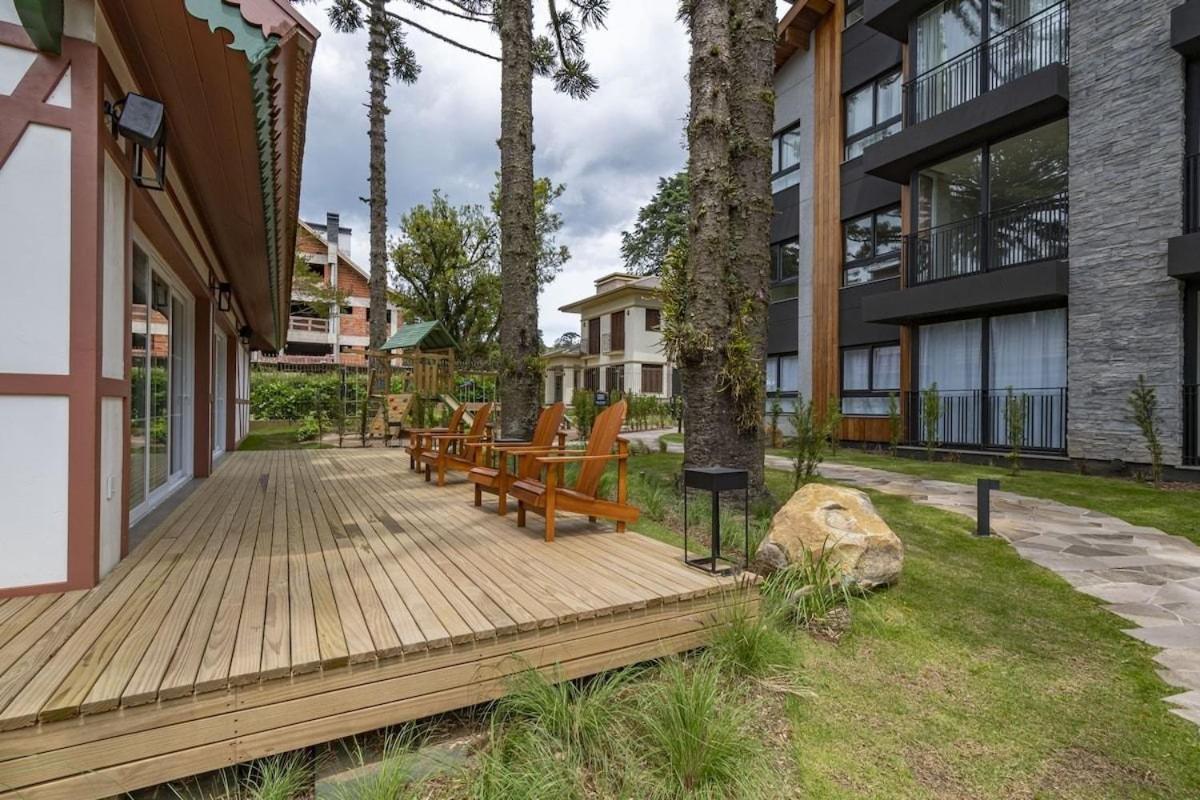 Ferienwohnung Rosa Edificio Bav Gramado Exterior foto