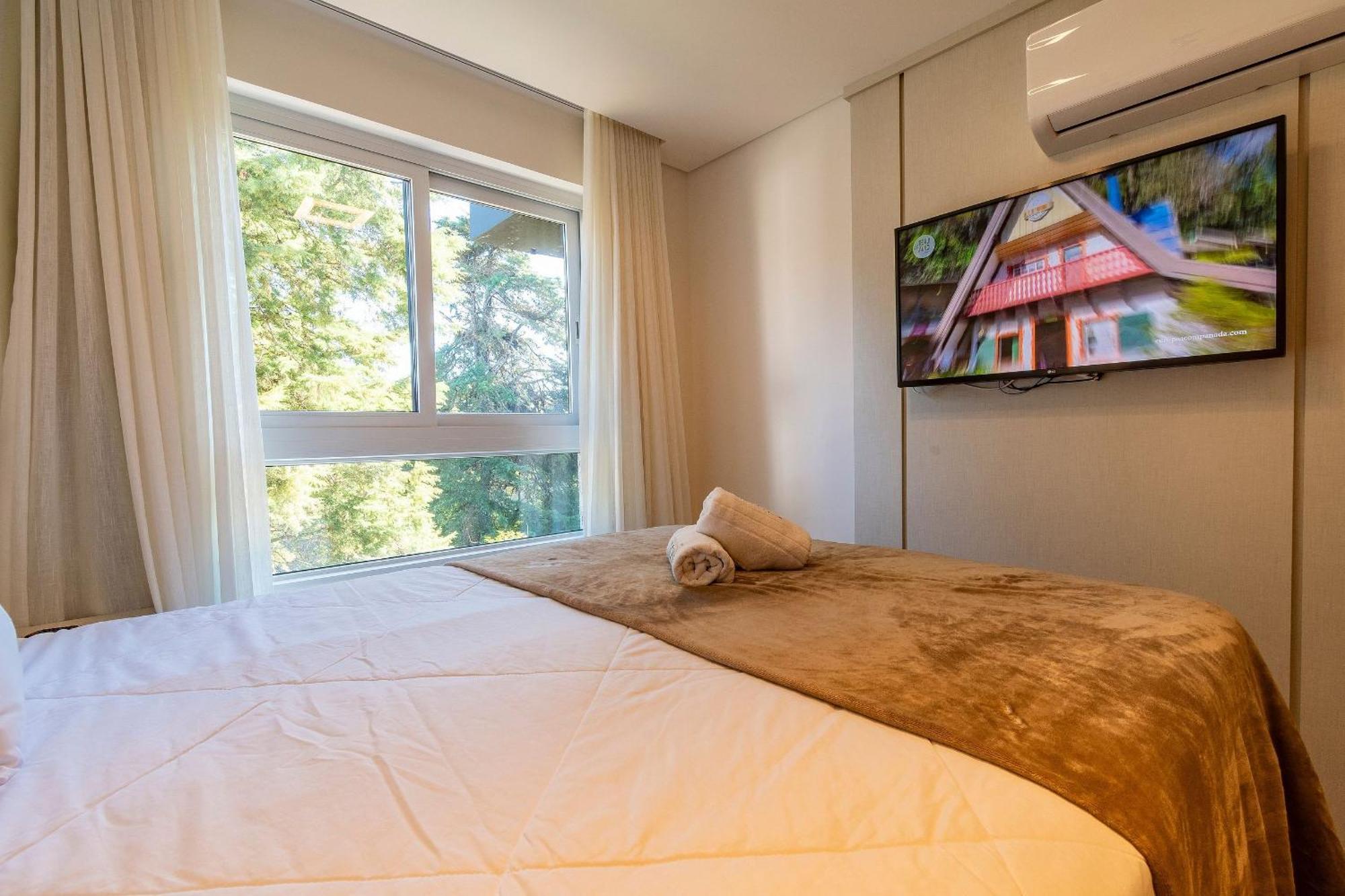 Ferienwohnung Rosa Edificio Bav Gramado Exterior foto